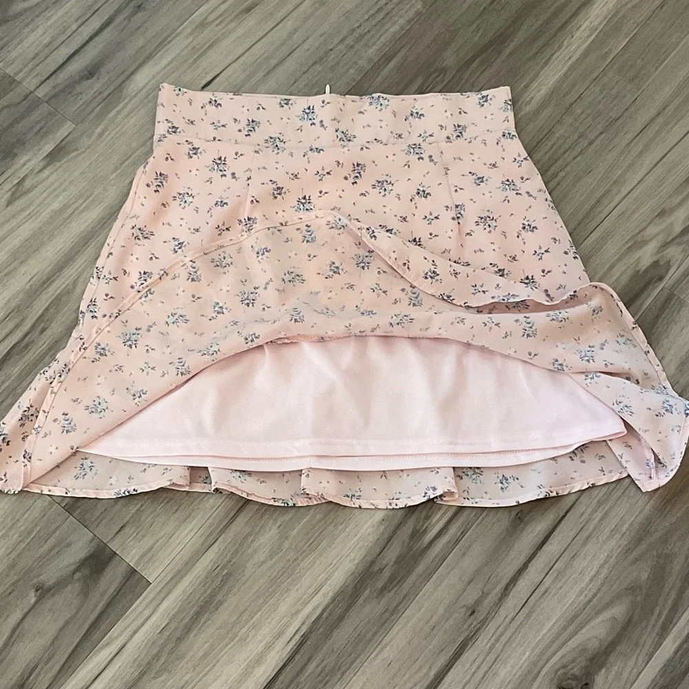 Altar'd State Floral A-Line Skirt in Pink Size Small - Picture 7 of 9